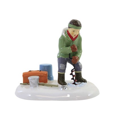 Department 56 Accessory 3.0 Inch Angling For A Win Original Snow Village Village Accessories