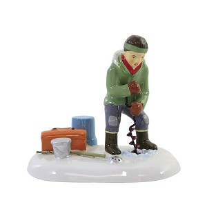 Department 56 Accessory 3.0 Inch Angling For A Win Original Snow Village Village Accessories - 1 of 3