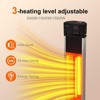Jojoka Outdoor Patio Heater with Remote Control, Infrared Heater with 24h Timer & 3 Heat Settings, Standing Heater for Garden, Party, Restaurant - 2 of 4