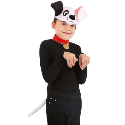 HalloweenCostumes.com    101 Dalmatians Patch Headband, Collar and Tail Kit, Black/White/Red