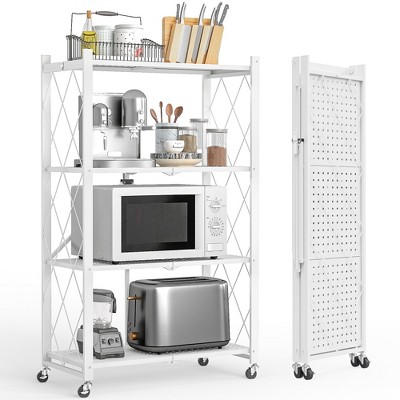 SKONYON Storage Shelves Foldable metal shelves Garage Shelving Units 4-Tier and 5-Tier