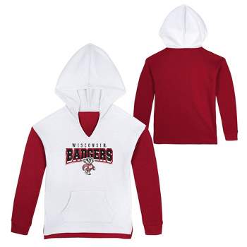 NCAA Wisconsin Badgers Girls' Hooded Sweatshirt