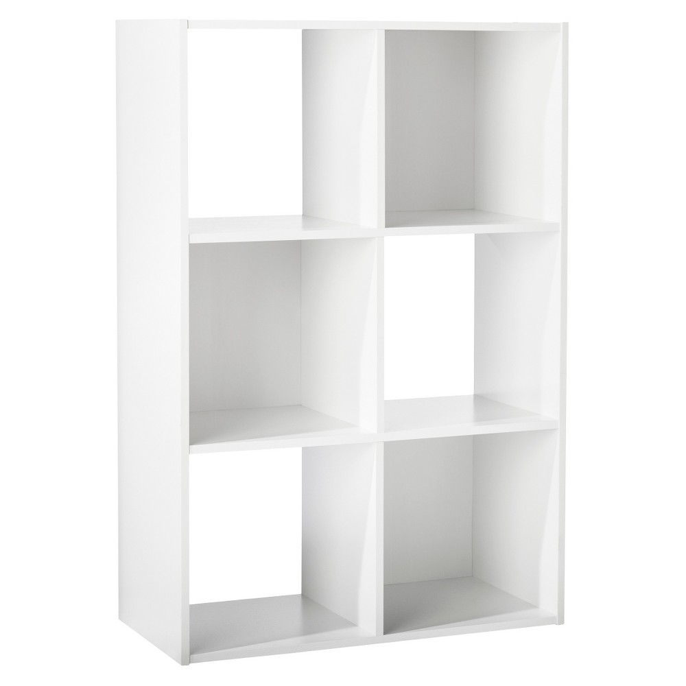6-Cube Organizer Shelf White 11 - Room Essentials