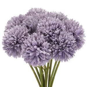 Unique Bargains Silk Chrysanthemum Faux Artificial Flower for DIY Craft Wedding Decoration 10 Pcs - 1 of 3