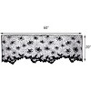 3Pcs Halloween Lamp Shade Cover Black Lace Spider Web Lampshade Cover Topper Scarf for Halloween Lamp Decorations - 3 of 3