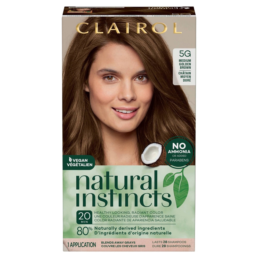 UPC 381519003028 product image for Natural Instincts Clairol Demi-Permanent Hair Color - 5G Medium Golden Brown, Pe | upcitemdb.com