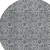 Gray Silver And Charcoal Floral Washable Indoor Outdoor Area Rug - 4 of 4