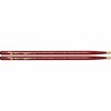 Vater Color Wrap Wood Tip Sticks - Pair 5A Red Sparkle - 2 of 2