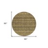 Brown Beige And Chocolate Striped Washable Indoor Outdoor Area Rug - 3 of 4
