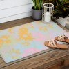 SunshineCanteen gentle flowers Outdoor Rug - Deny Designs - 3 of 4