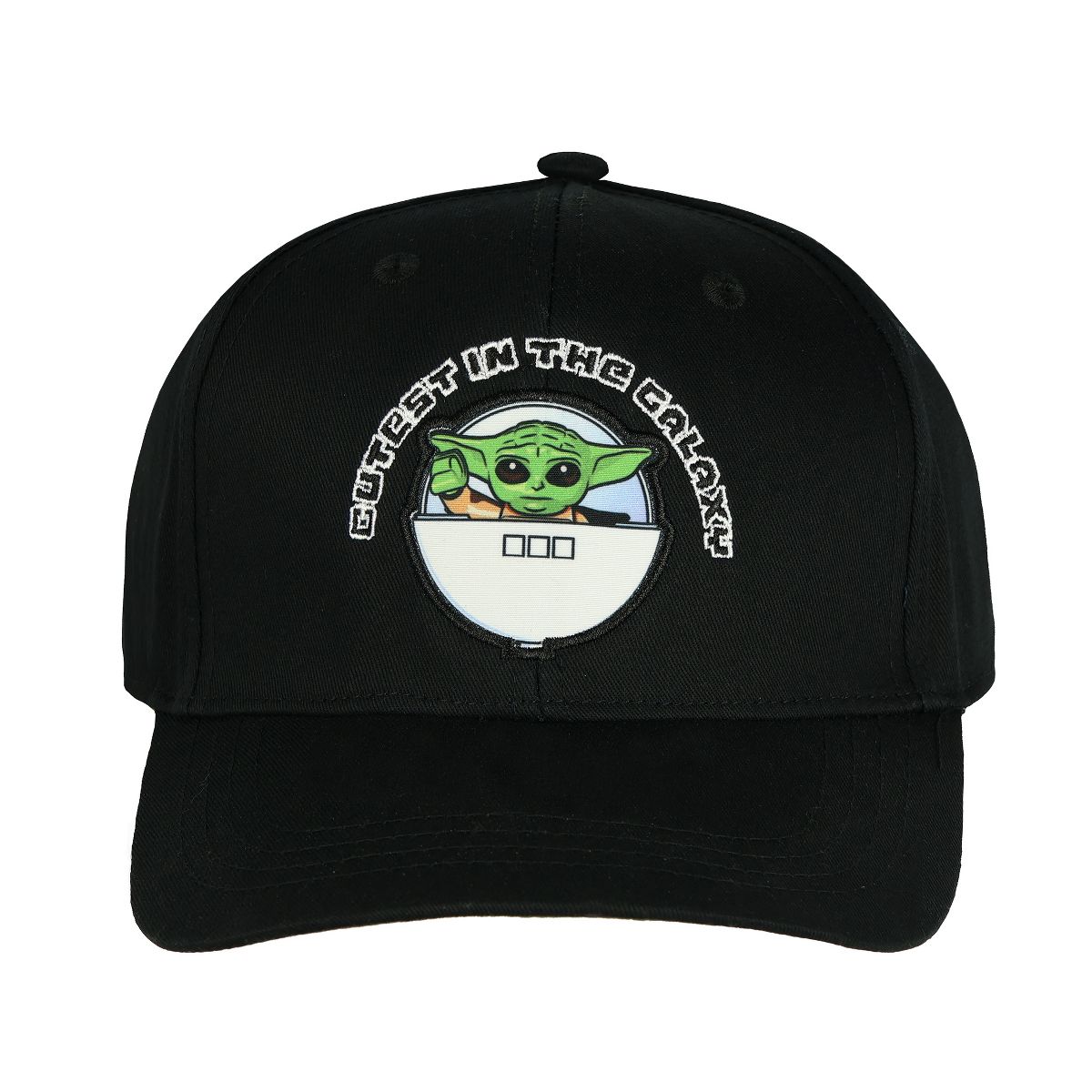 The Mandalorian Hat Youth Grogu Cutest In The Galaxy Snapback Baseball Cap Black