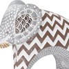 HomeRoots 8" Brown Gray And White Resin Elephant Tabletop Sculpture - 4 of 4