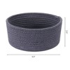 REGALWOVEN Home Decor Entryway Desk Key Tray Round Woven Storage Basket 2 Pcs - 2 of 4
