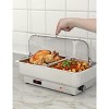 Rectangular Chafing Dish Electric Buffet Set,9QT Stainless Steel Food Servers and Warmers with Temperature Control for Catering, Wedding and Parties - 2 of 4