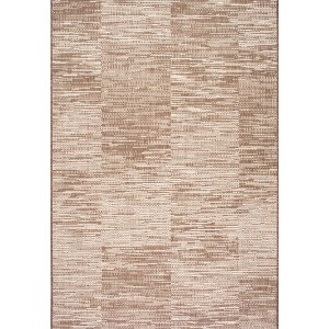 Nuloom Shirlene Stripes Indoor and Outdoor Patio Area Rug 5x7, Beige - 1 of 4