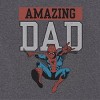 Men's Spider-Man Amazing Dad Short Sleeve T-Shirt - Charcoal Gray - 2 of 3