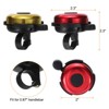 Unique Bargains Aluminum Loud Clear Sound Classic Scooters Bicycle Bells 2 Pcs 2.3" - 2 of 4