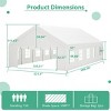 White Heavy Duty Party Tent, Large Outdoor Wedding Tents Event Canopy with Removable Sidewalls and 2 Storage Bags – Cuddlewood - 4 of 4