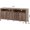 Coucheta 65.8 Inch Fluted Sideboard Cabinet with 4 Doors & 2 Drawers, Modern Storage Cabinet for Dining Room, Living Room, Entryway - 2 of 4