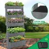 DoCred Vertical Wooden Raised Garden Bed – 4-Tier & 5-Tier Freestanding Planter Stand for Indoor & Outdoor Flowers, Herbs, and Vegetables - 4 of 4