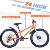 VASIP Youth 24" Fat Tire Mountain Bike | Ages 10+ | Dual Disc Brakes & Shimano 7-Speed | All-Terrain Beach & Snow Bike - 2 of 4