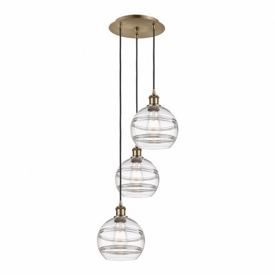 Rochester - 3 Light Cord Hung Multi Pendant In Industrial Style-30.38 Inches Tall and 14.5 Inches Wide