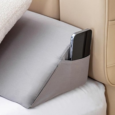 BAFODE King Bed Wedge Pillow for Headboard, Foam Headboard Pillow, Bed Gap Filler, Mattress Wedge, Mattress Gap Filler King(Gray, 76"x10"x6")