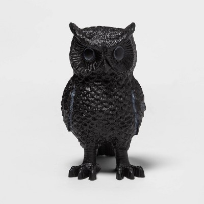 Owl Matte Black Halloween Decorative Sculpture - Hyde & EEK! Boutique™