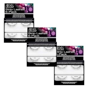 Ardell Strip Lashes 6 Pack- 110 Black #60070 (3 Pack) - 1 of 1