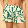 Women's Palm Leaf Print Cover Up Shorts - Shade & Shore™ Multi - 4 of 4