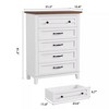 Jojoka 5 Dresser for Bedroom, Tall Vertical Drawer Dresser with Large Storage - 4 of 4