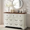 KTMBDW Farmhouse 7 Drawers Dresser for Bedroom, 47" Wide Wood Rustic Chest of Drawers, Wood Storage Dressers Organizer for Bedroom, Living Room - 3 of 4