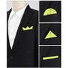 INSPIRE CHIC Men's Wedding Party Solid Color Self-Folded Pocket Squares - 4 of 4