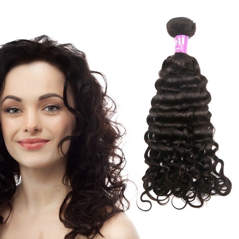 Unique Bargains 9a Brazilian Italian Curly Human Hair Extension