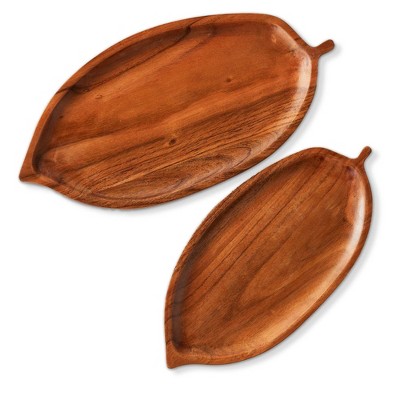 tag Acacia Leaf Platter, Set of 2