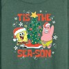 Women's - SpongeBob SquarePants - Tis The Season Lightweight French Terry Wide Neck Long Sleeve Shirt - 2 of 4