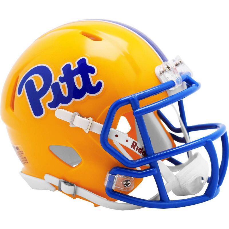 NCAA Pitt Panthers 4.5&#34;x5&#34; Speed Mini Helmet, 1 of 4