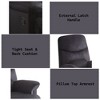 Lyngins Modern Plush Fabric Recliner Chair with Adjustable Back & Footrest,Armchair Accent Chair for Living Room,Bedroom - 4 of 4