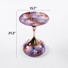 GDFStudio Scott  21.2" H Elegance Mermaid Tail Metal Pedestal End Table - 3 of 4