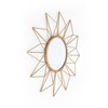 Brewster Narci Gold Floral Wall Mirror: 24-in Round Iron Frame, No Assembly, Wall Mount - 4 of 4