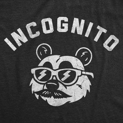 Мужские футболки Crazy Dog T-Shirts, Inc. Mens Funny T Shirts Incognito Panda Sarcastic Animal Graphic Novelty Tee for Men - Crazy Dog Men's T Shirt for Animal Lovers Black XL — фото 2