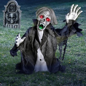 Halloween Zombie Groundbreaker Decorations Outdoor 2.3FT Scary Deco Props for Outdoor,Yard,Lawn,Patio,Haunted House - 1 of 4
