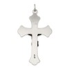 Black Bow Jewelry Sterling Silver Solid Antiqued INRI Crucifix Cross Pendant - 3 of 4