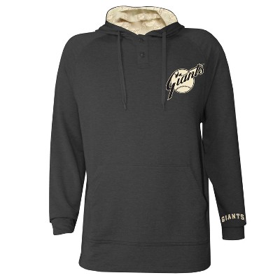 MLB San Francisco Giants Men's Hooded Raglan Henley Jersey
