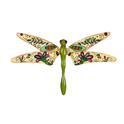 Evergreen Boho Dragonfly, Cream/Green