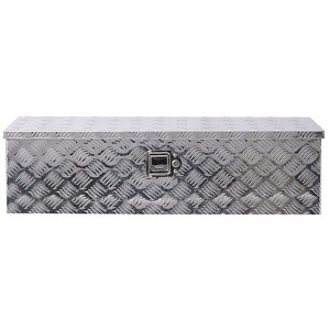 Gulches 39" Aluminum tool box,heavy duty truck bed tool box,outdoor pickup storage tool box,storage organizer,underbody box w/lock keys,silver - 1 of 4