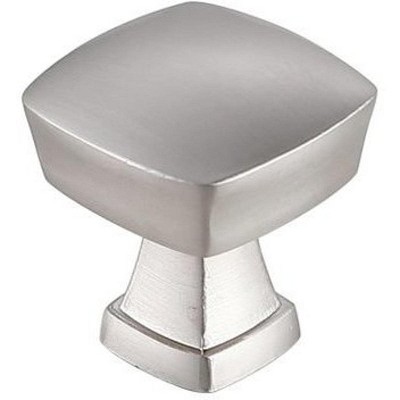 Brushed Nickel 1.3" Square Drawer Knob Set
