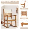 Karl Home | Solid Wood Rocking Chair with Cushion - 3 of 4