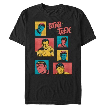 Men's Star Trek: The Animated Series Retro Character Squares T-shirt ...