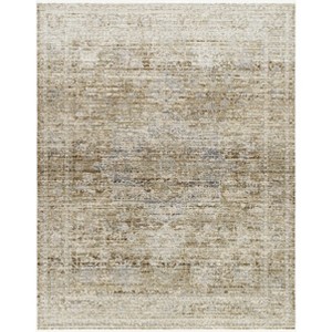 Hauteloom Margaret Damask Dark Sage Washable Area Rug - 1 of 4